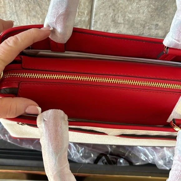 NWT Michael Kors Straw and Red Reed - Picture 6 of 8